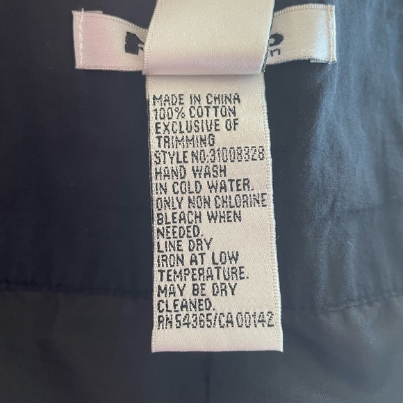 Peter Nygard black & white embroidered Aline cotton modesty skirt size 6 petite - Picture 12 of 12